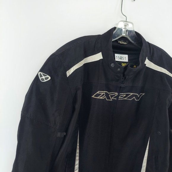 IXON  MOTORCYCLE  BLACK JACKET SIZE MEDIUM AS IS - Picture 4 of 16
